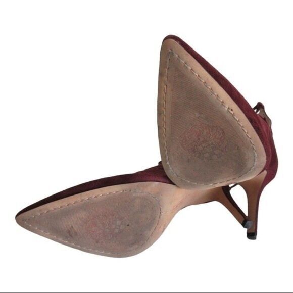 Vince Camuto Barsha Lace Up Suede Heels - Picture 6 of 7